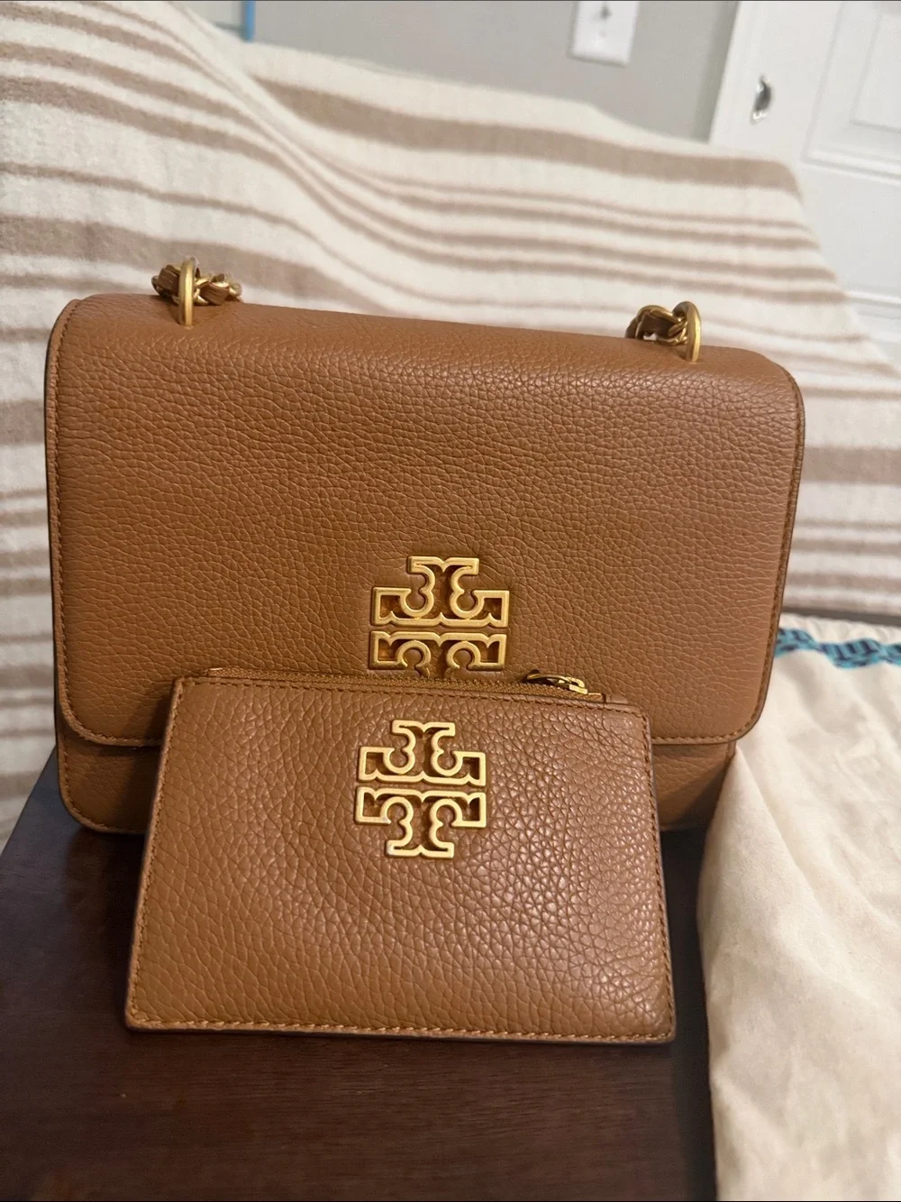 Tory Burch pebbled leather